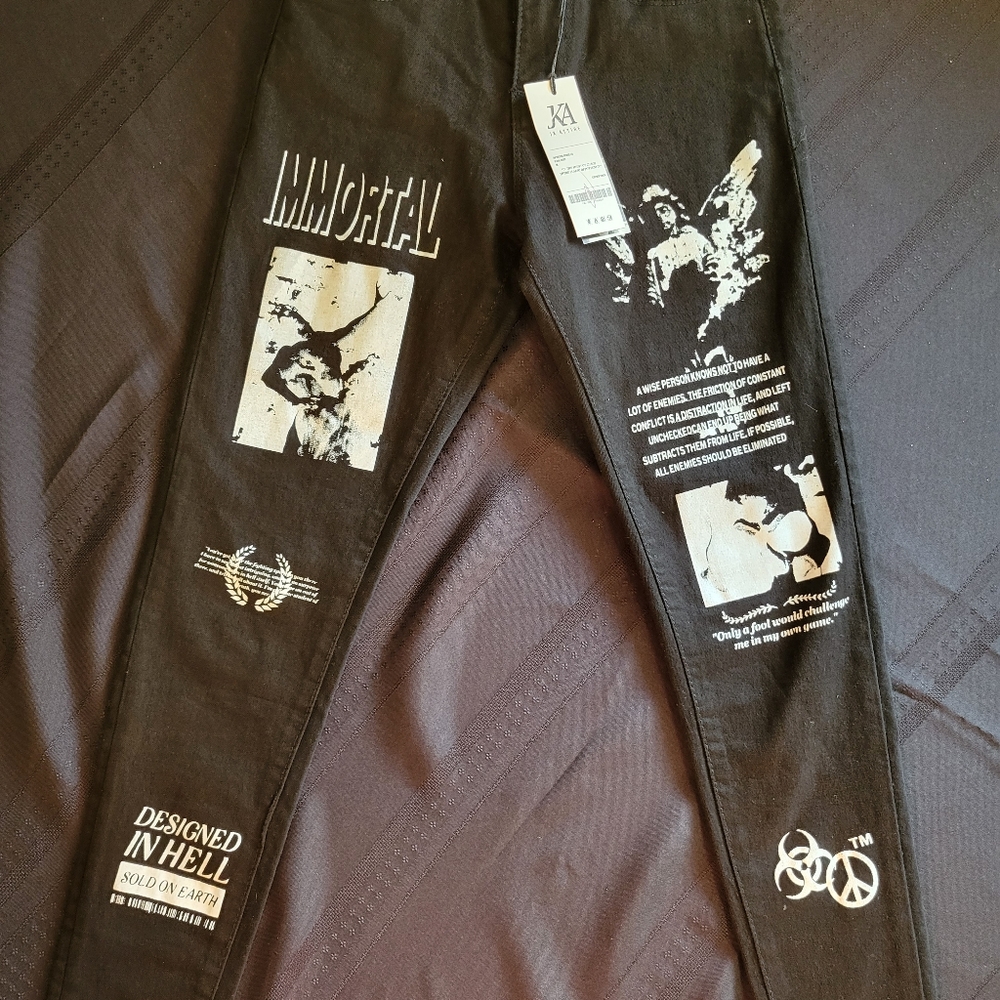 JK Attire Enemy Spray On Jeans -Black Size 4